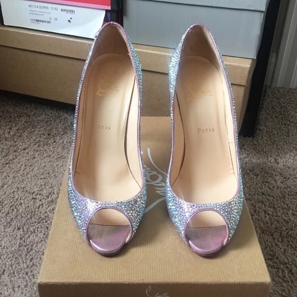 AUTHENTIC CHRISTIAN LOUBOUTIN SWAROVSKI CRYSTALS - Picture 8 of 8